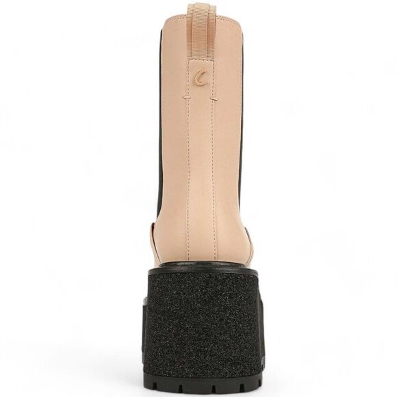 Circus NY by Sam Edelman Susan Size 7 Blonde SE Lug Sole Chelsea Platform Boot - Picture 8 of 15